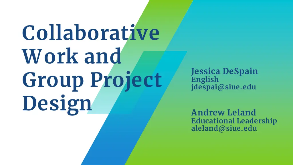 collaborative work and group project design