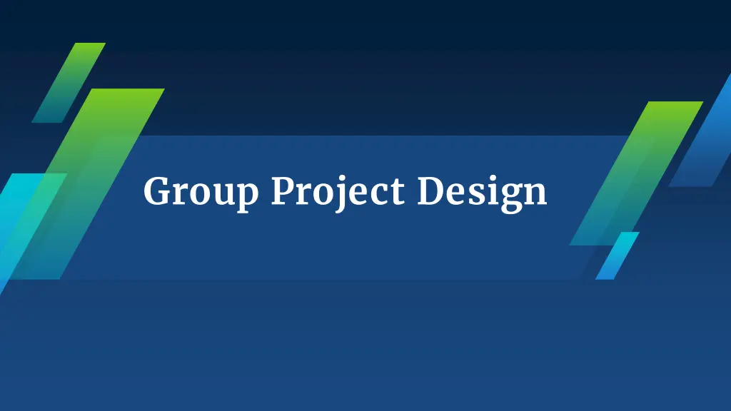 group project design