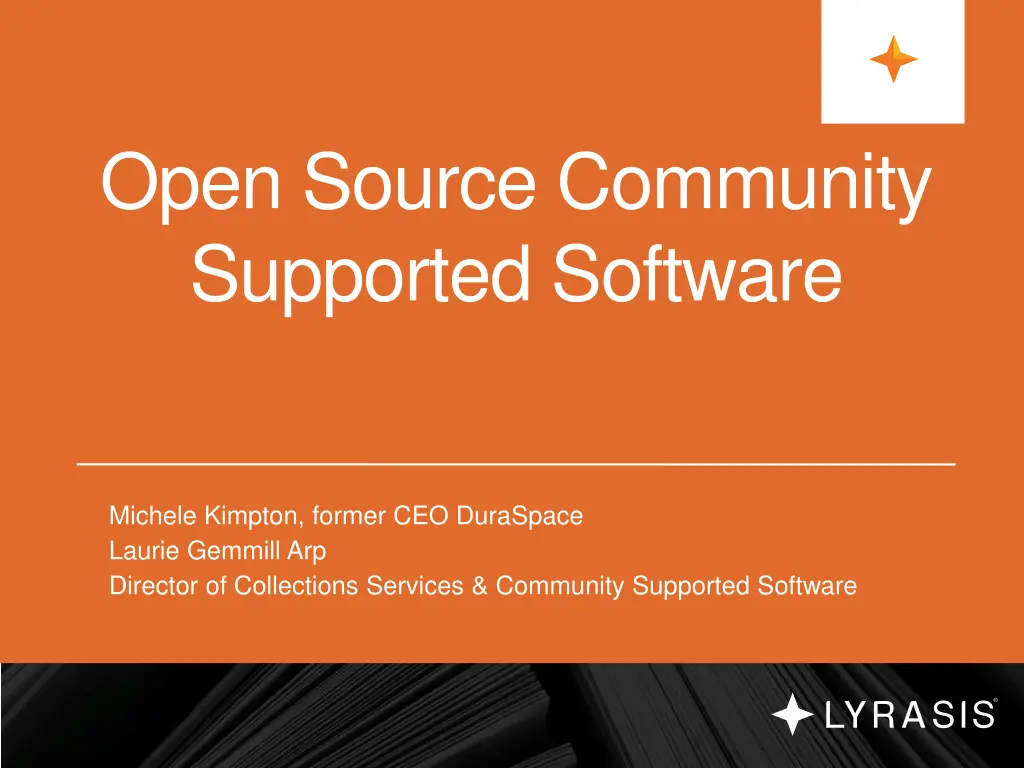 open source community supported software 1