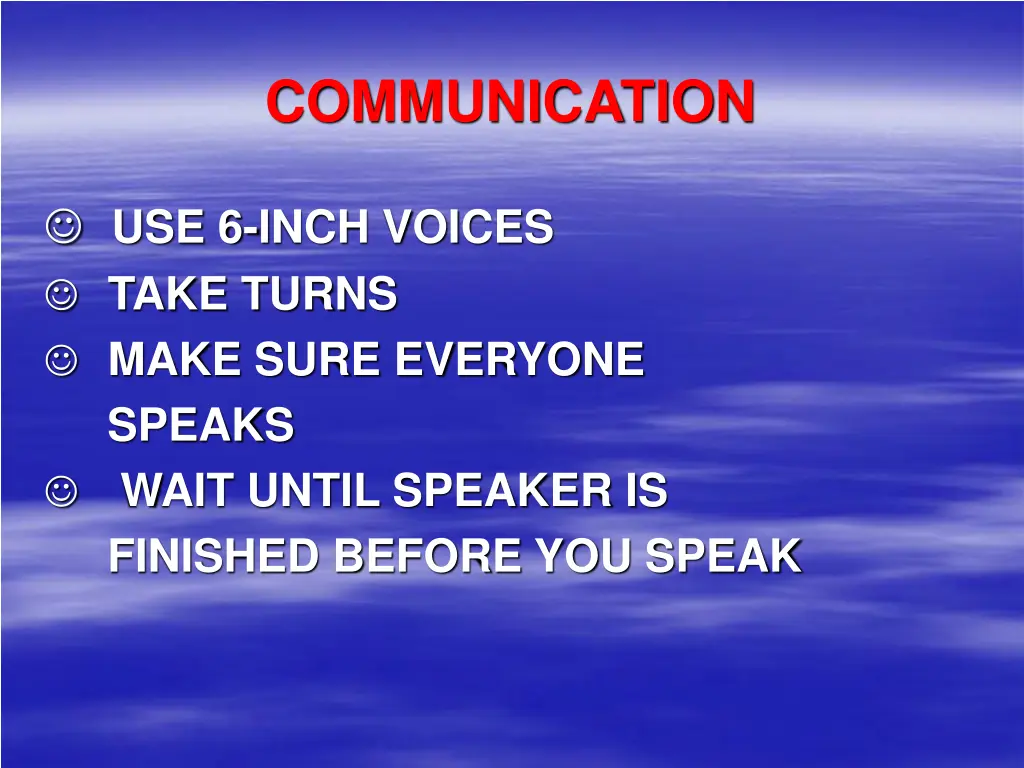 communication