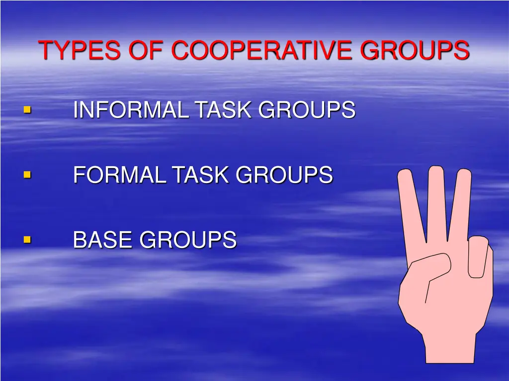 types of cooperative groups