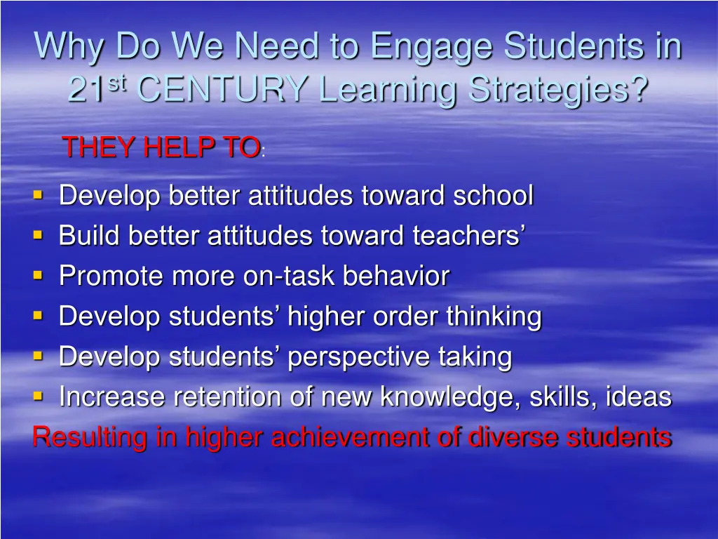 why do we need to engage students