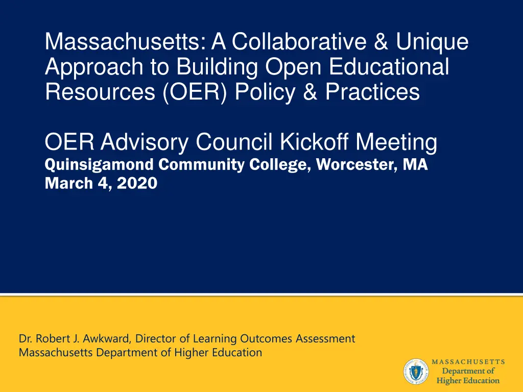 massachusetts a collaborative unique approach 1