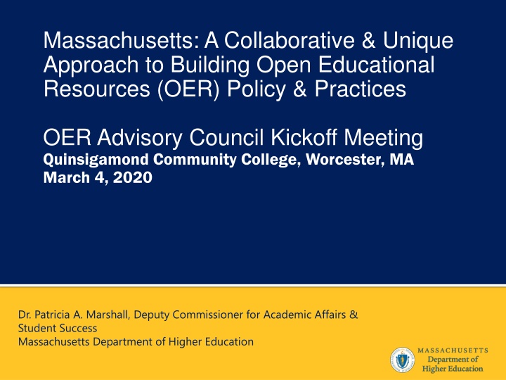 massachusetts a collaborative unique approach