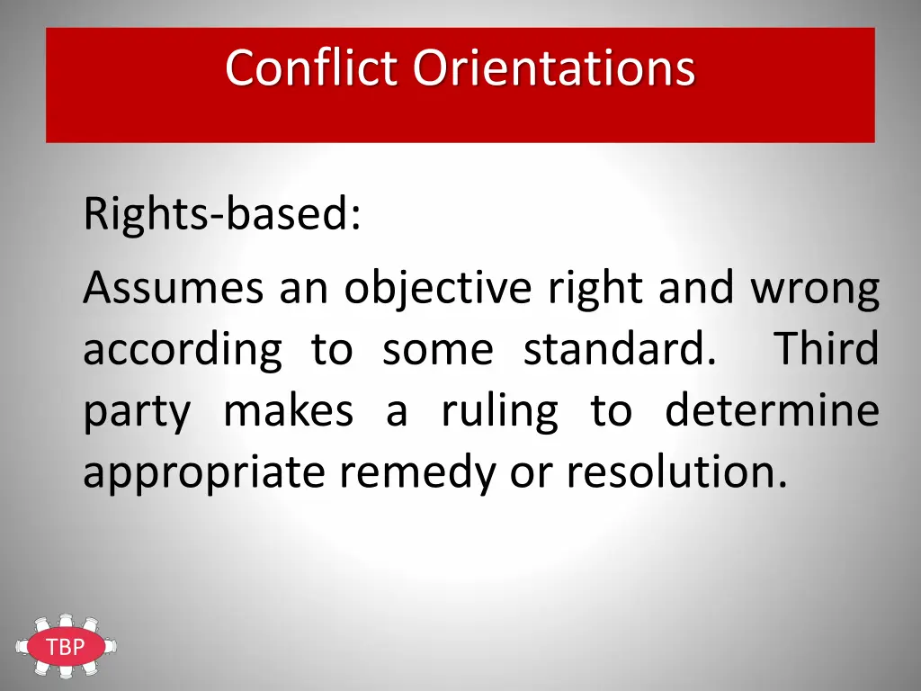 conflict orientations 2