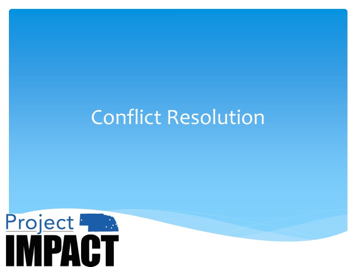 conflict resolution