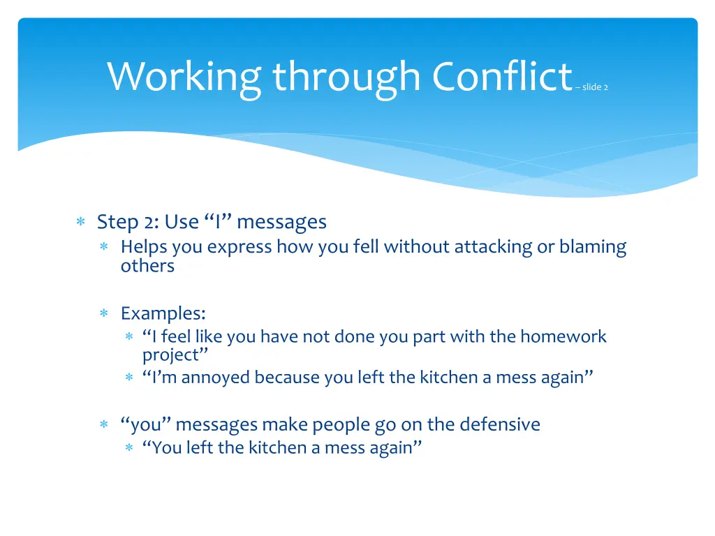 working through conflict slide 2