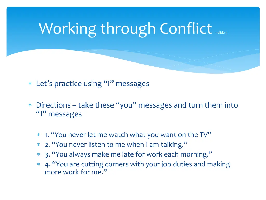 working through conflict slide 3