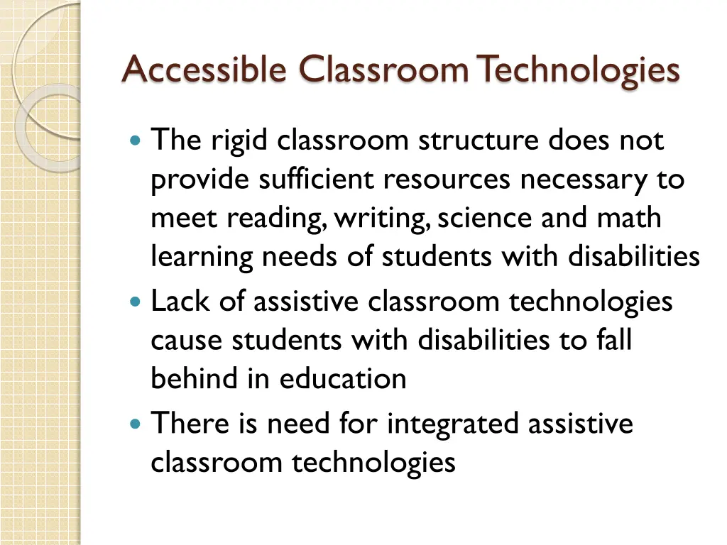 accessible classroom technologies