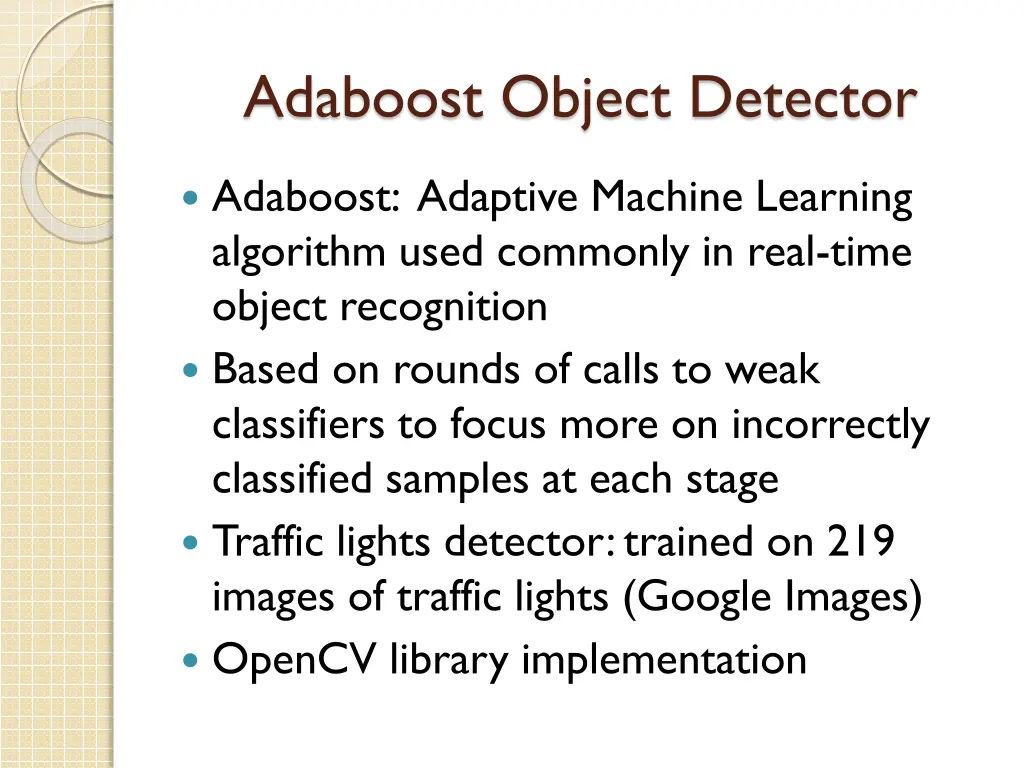 adaboost object detector