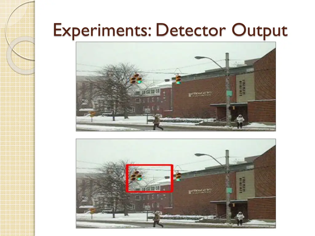 experiments detector output