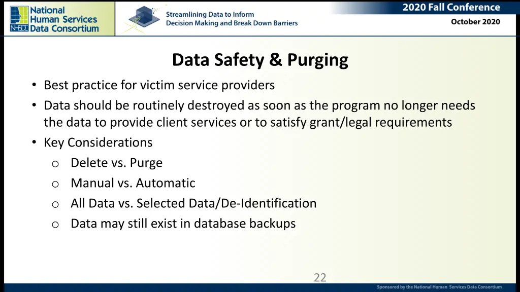 data safety purging