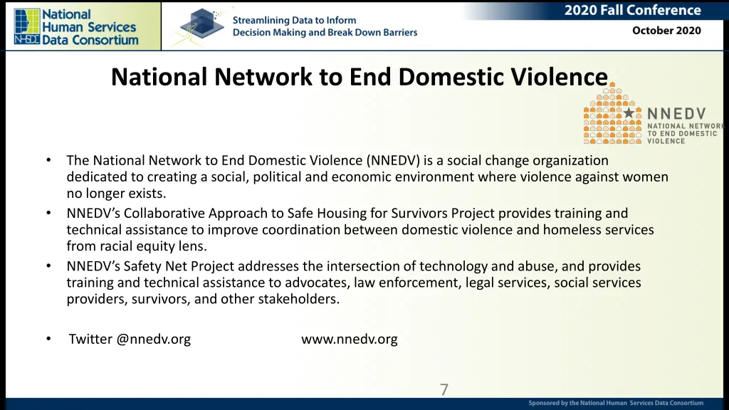 national network to end domestic violence