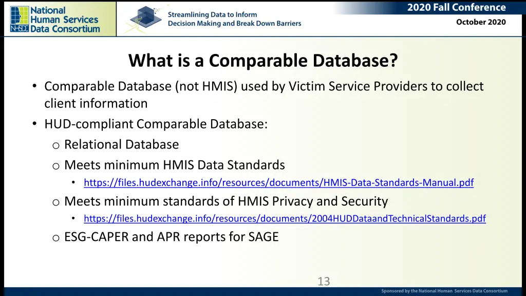 what is a comparable database comparable database