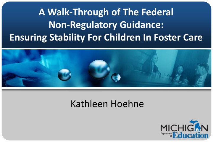 a walk through of the federal non regulatory