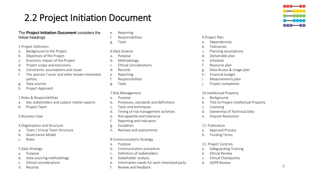 2 2 project initiation document 2 2 project