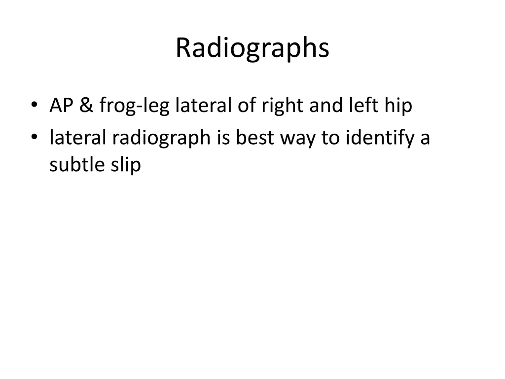 radiographs