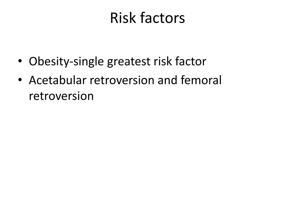 risk factors