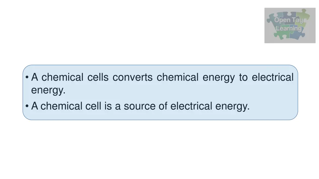 a chemical cells converts chemical energy