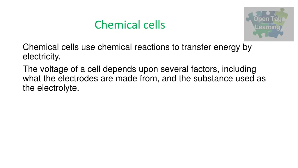 chemical cells