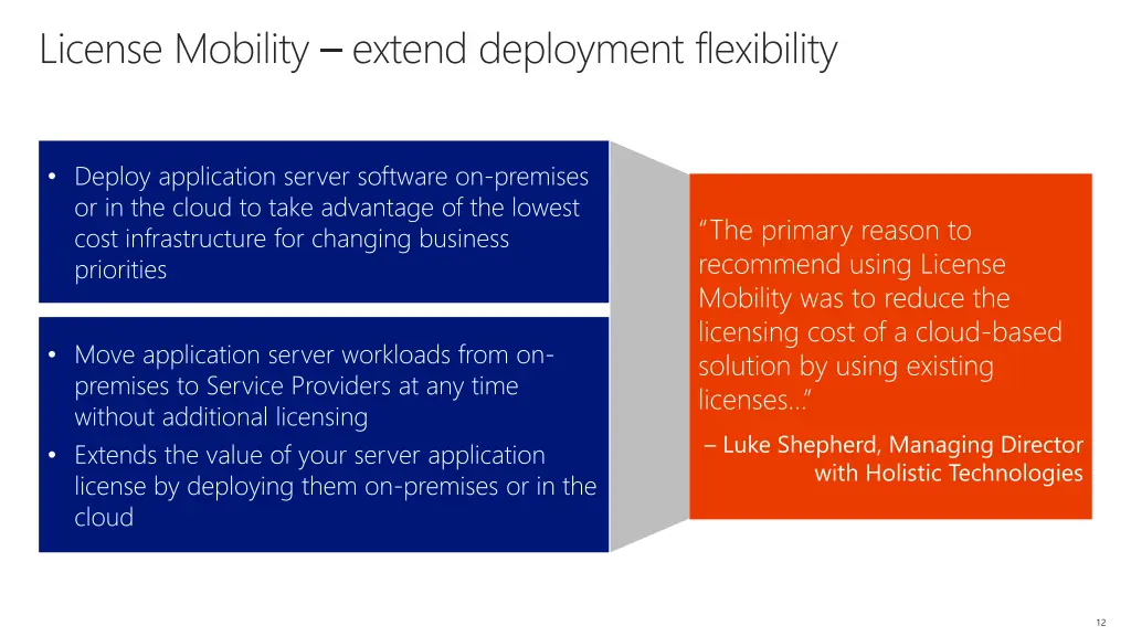 license mobility extend deployment flexibility