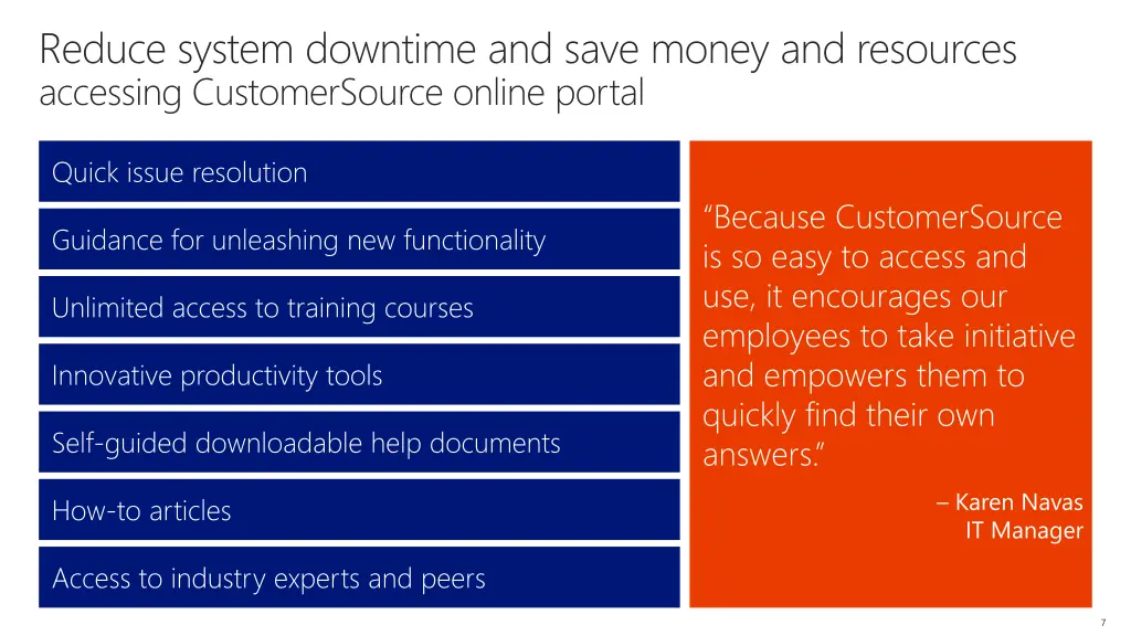 reduce system downtime and save money