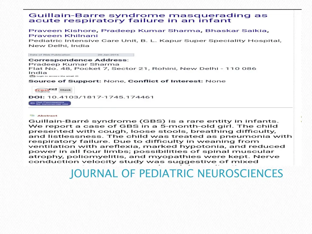 journal of pediatric neurosciences