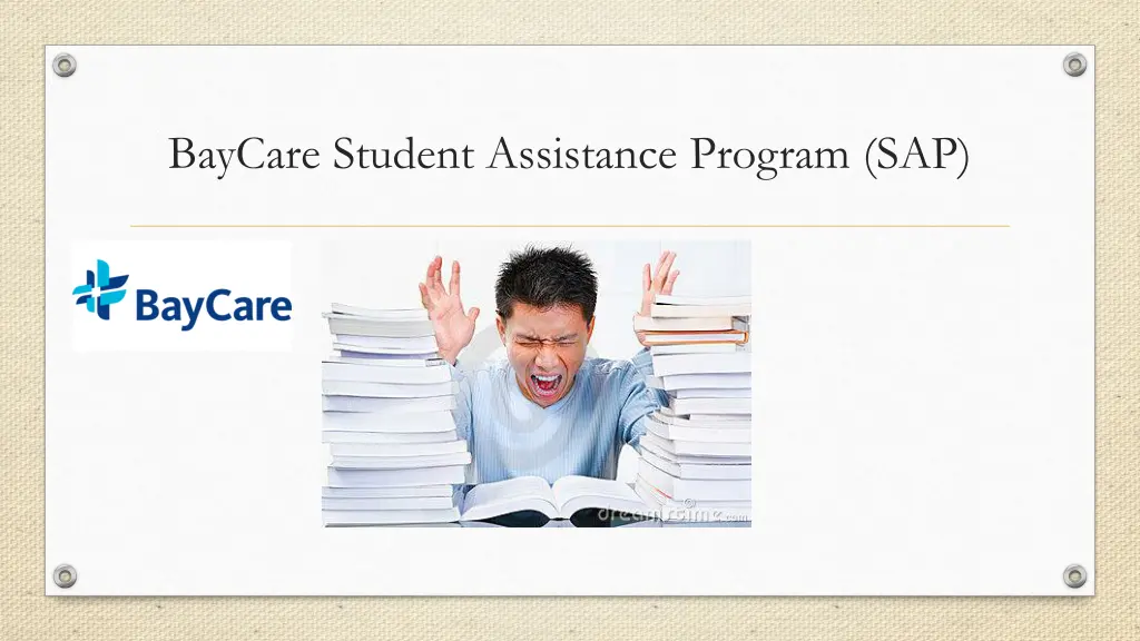 baycare student assistance program sap