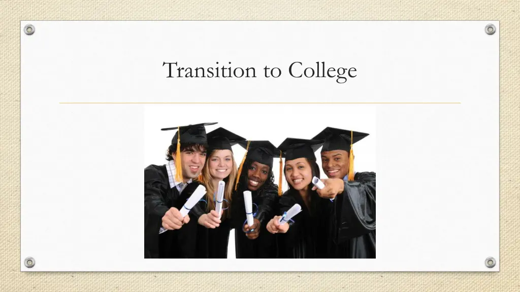 transition to college