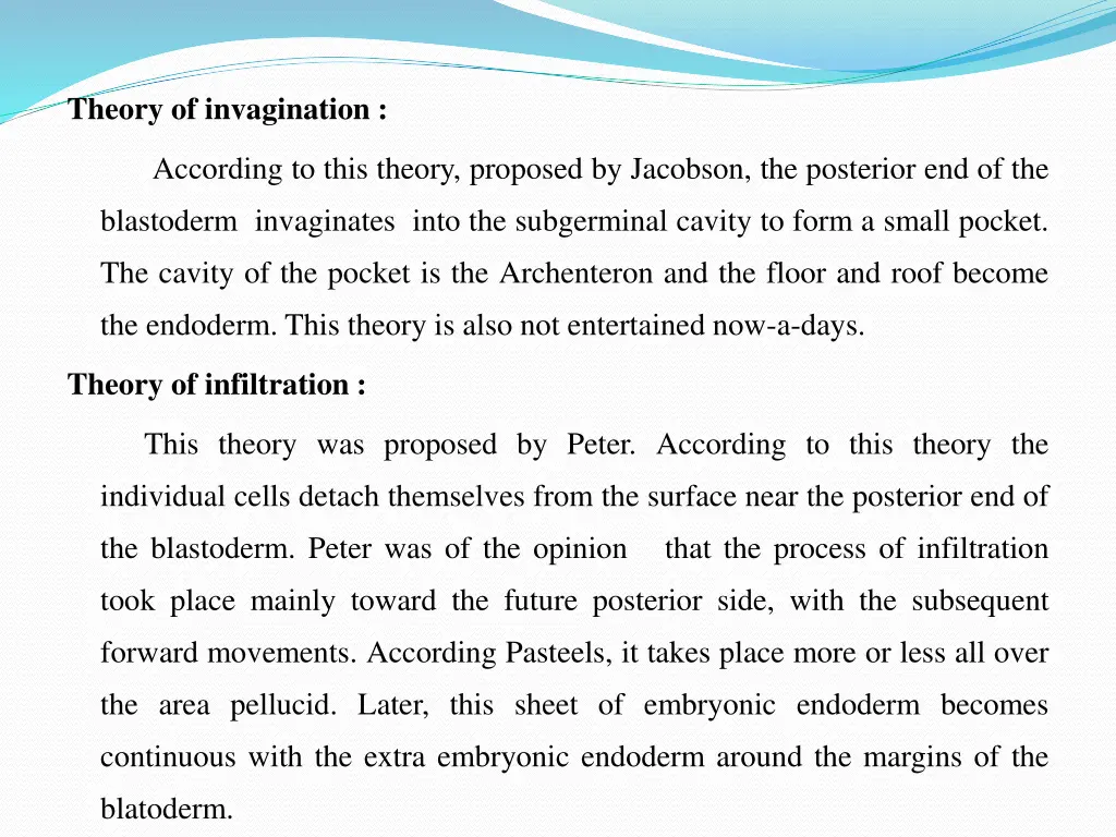 theory of invagination