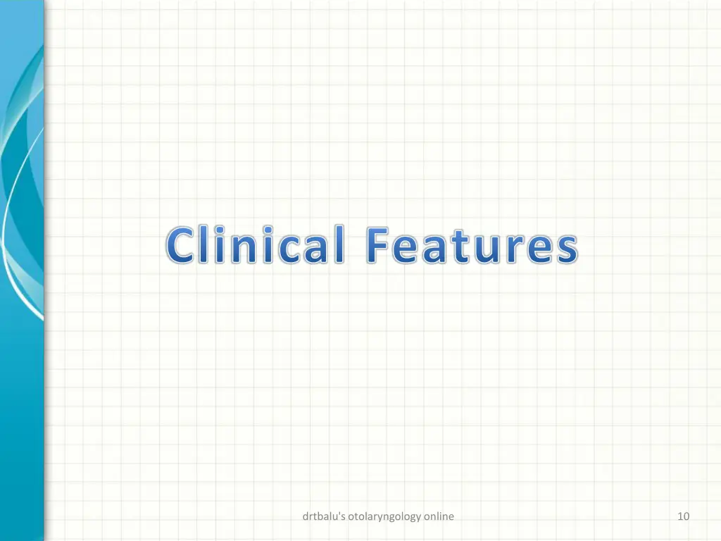 clinical features