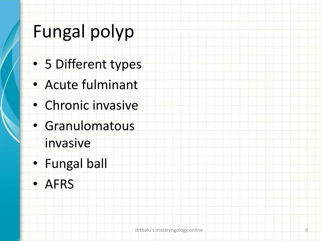 fungal polyp