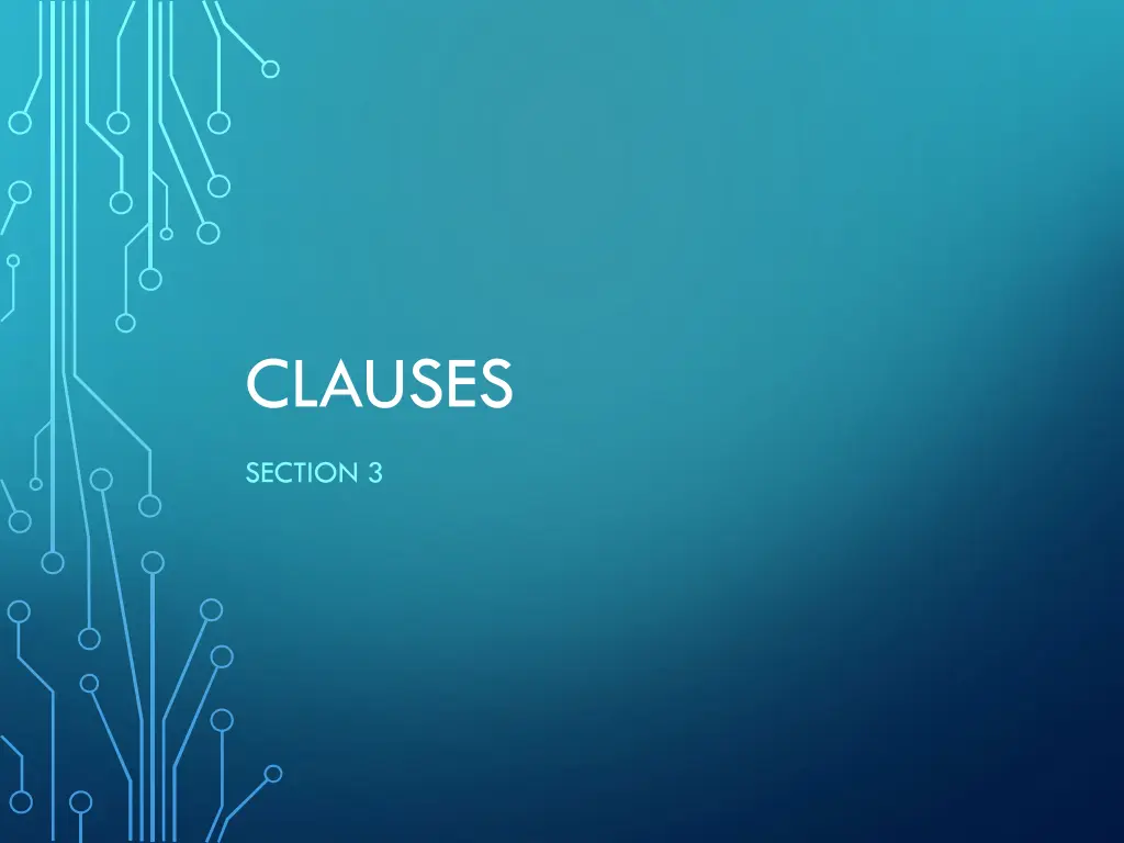 clauses