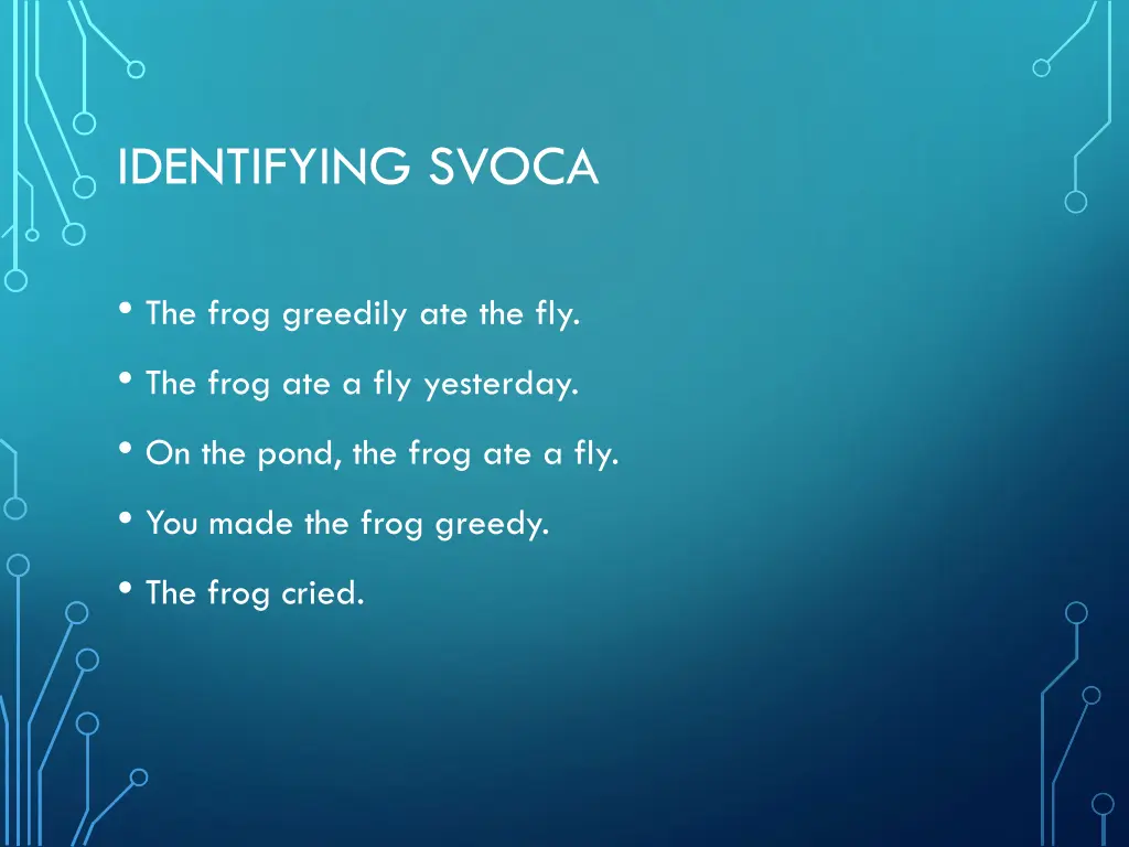 identifying svoca