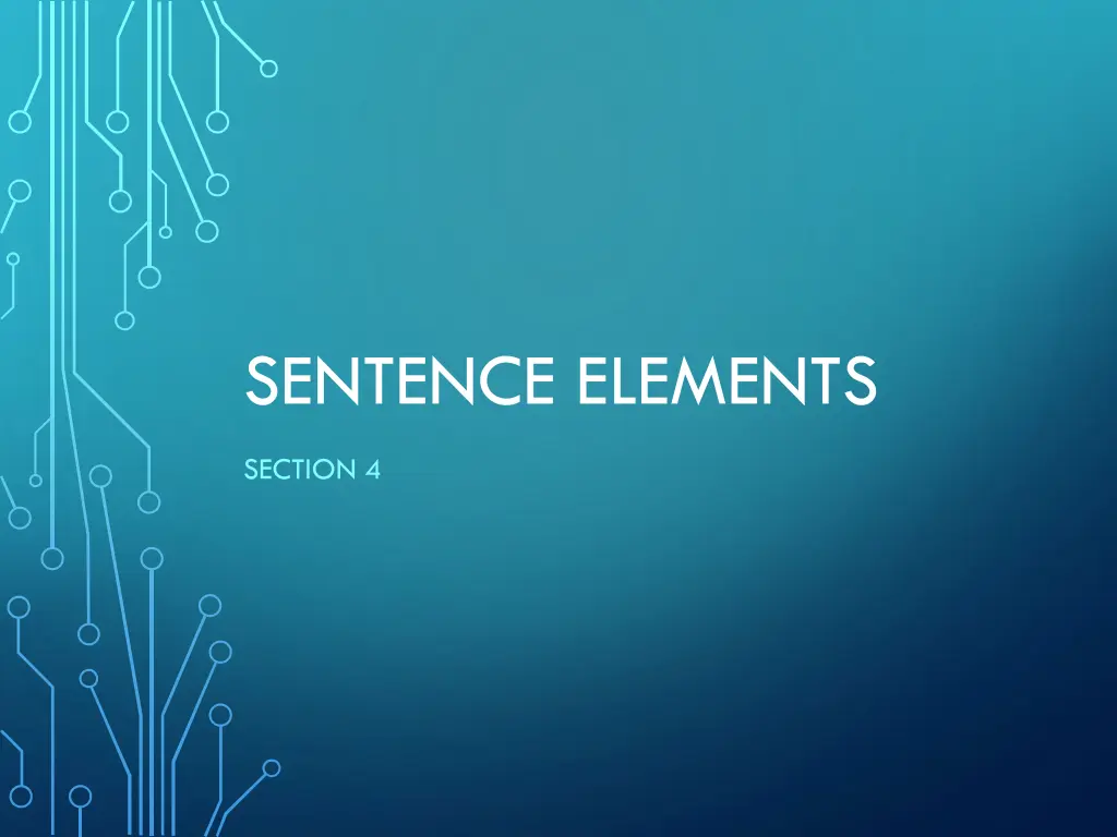 sentence elements