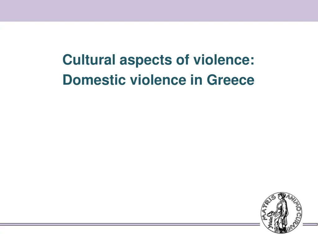 cultural aspects of violence domestic violence