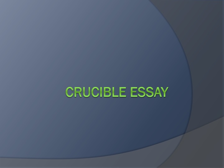 crucible essay crucible essay