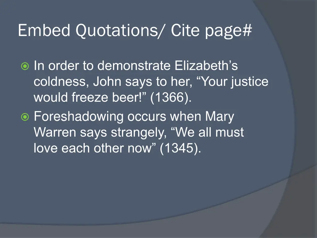 embed quotations cite page