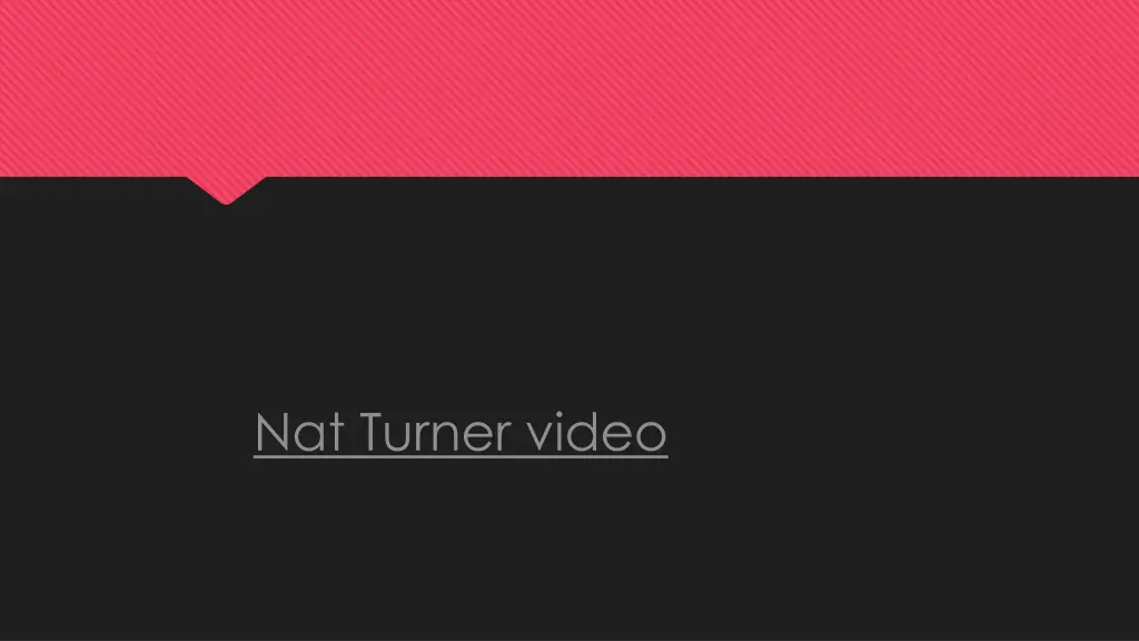 nat turner video