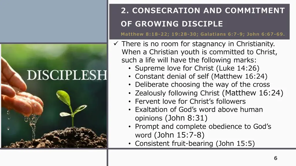 2 consecration and commitment of growing disciple