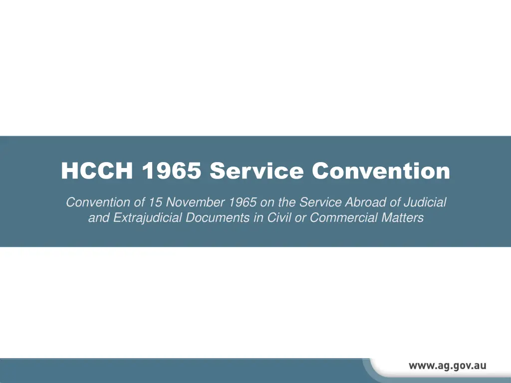 hcch 1965 service convention