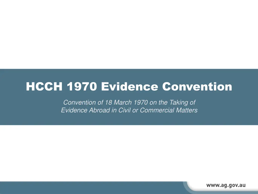 hcch 1970 evidence convention