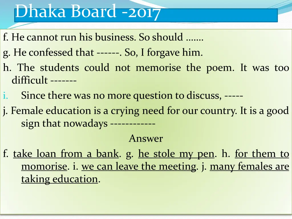 dhaka board 2017