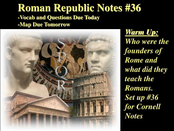 roman republic notes 36 vocab and questions