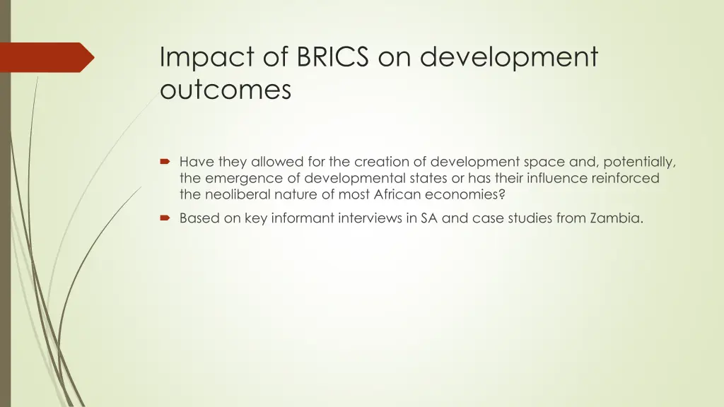 impact of brics on development outcomes