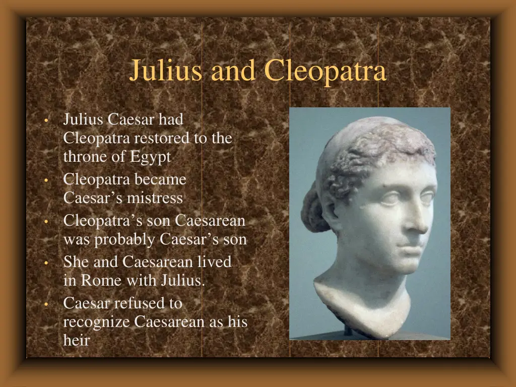 julius and cleopatra