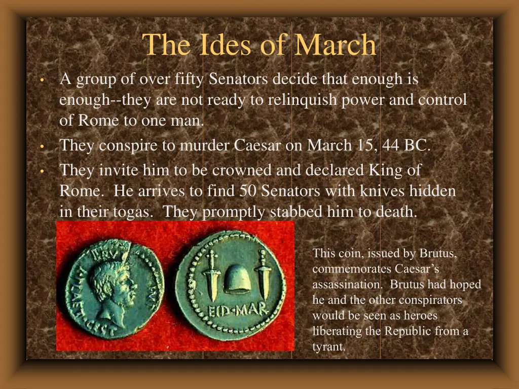 the ides of march