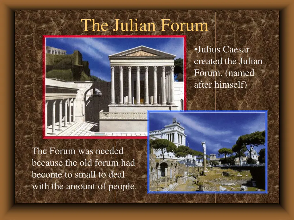 the julian forum