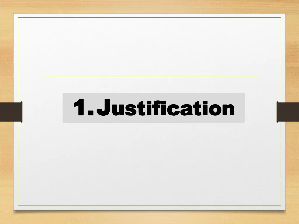 1 1 j j ustification ustification