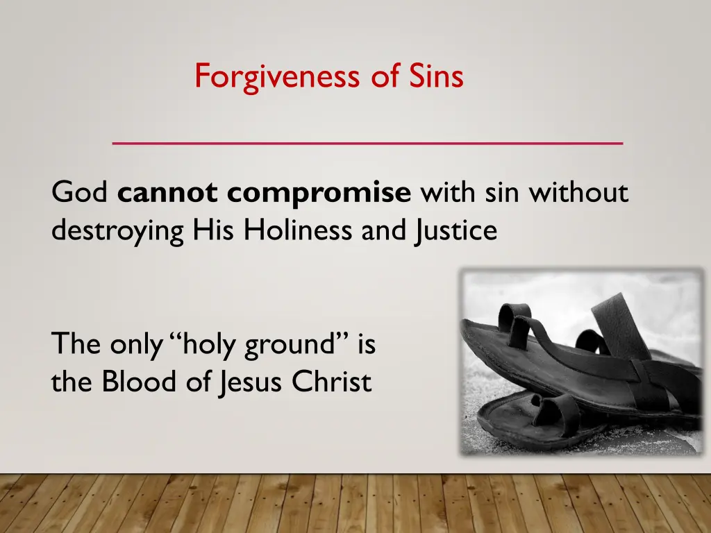 forgiveness of sins